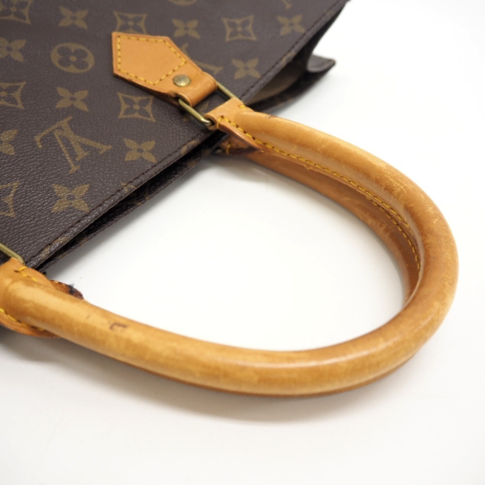 LOUIS VUITTON Sac Plat Monogram Tote Bag Brown